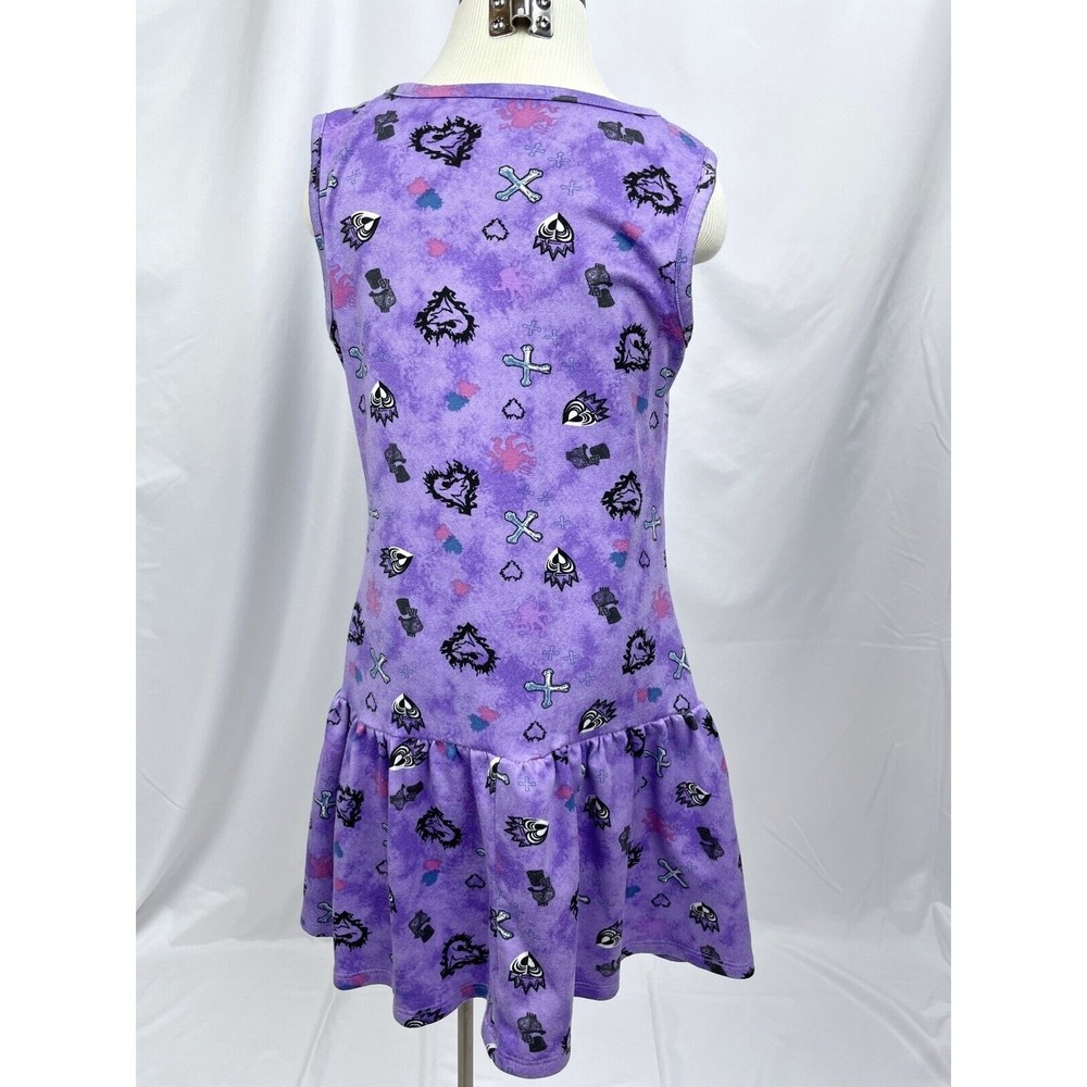 Descendants 3 D3 Girl SMALL 6-6x Purple Sleeveless Dress Evie Mal Uma‎ - Picture 3 of 5